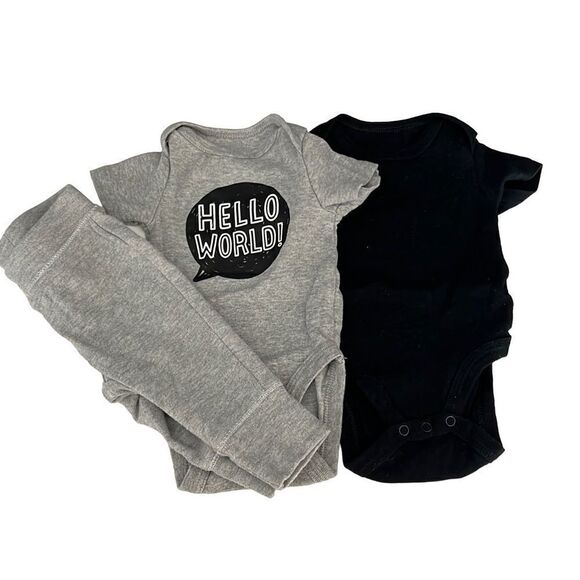 Cloud Island Bundle - 2 onsies and 1 pants. - Picture 1 of 8
